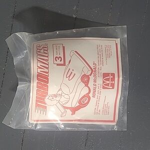 McDonald's Vintage Turbomacs Ronald Mcdonald Happy Meal Toy